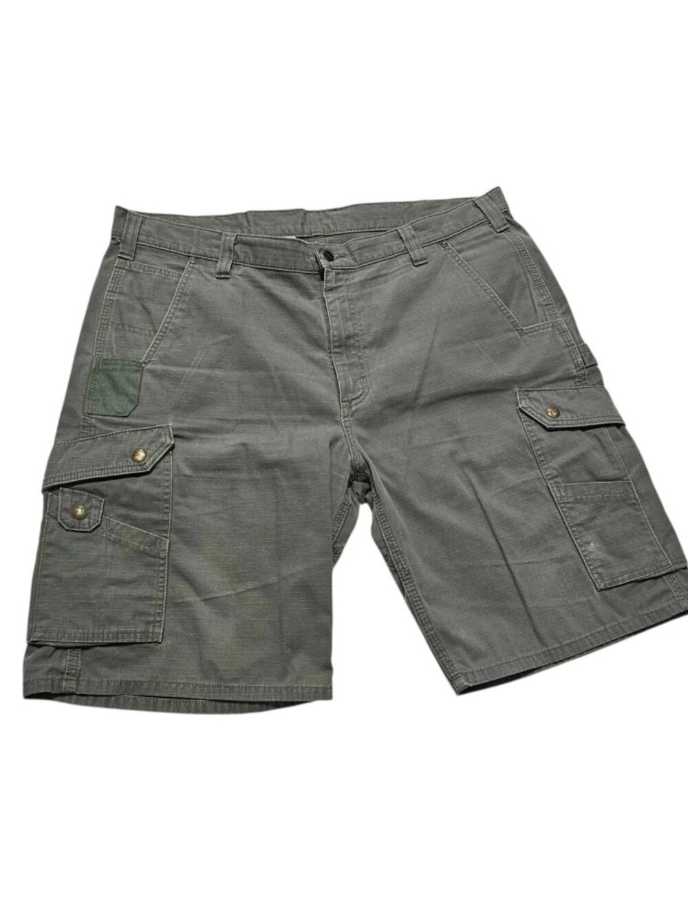 Carhartt Canvas Cargo Ripstop Utility Shorts Relaxed Fit Green SZ 40 Gorpcore